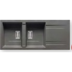 Νεροχύτης Pyramis Pyragranite Kartesio (116X50) 2B 1D Beige 070055211  Νεροχύτης Pyramis Pyragranite Kartesio (116X50) 2B 1D Beige 070055211